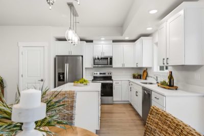 The appliance run and the island