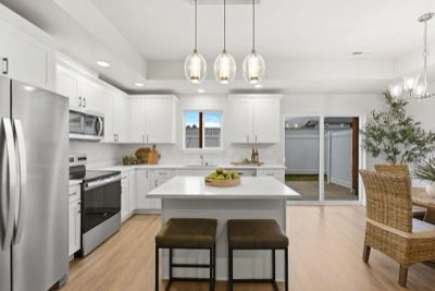 Kitchen with island seating