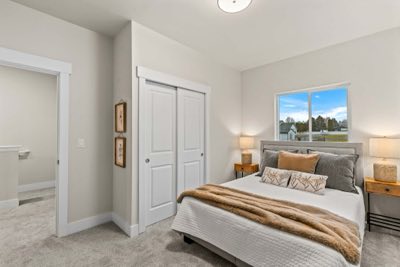 Bedroom with a double closet