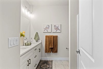 Second bath vanity