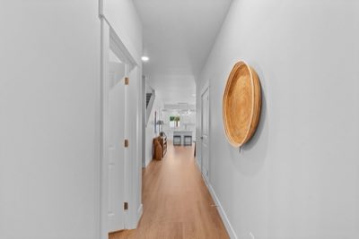 Entry hall, looking through to the kitchen