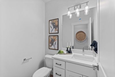 Powder bath off the entry