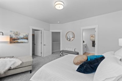 Primary bedroom toward the ensuite