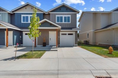 Entry and attached garage
