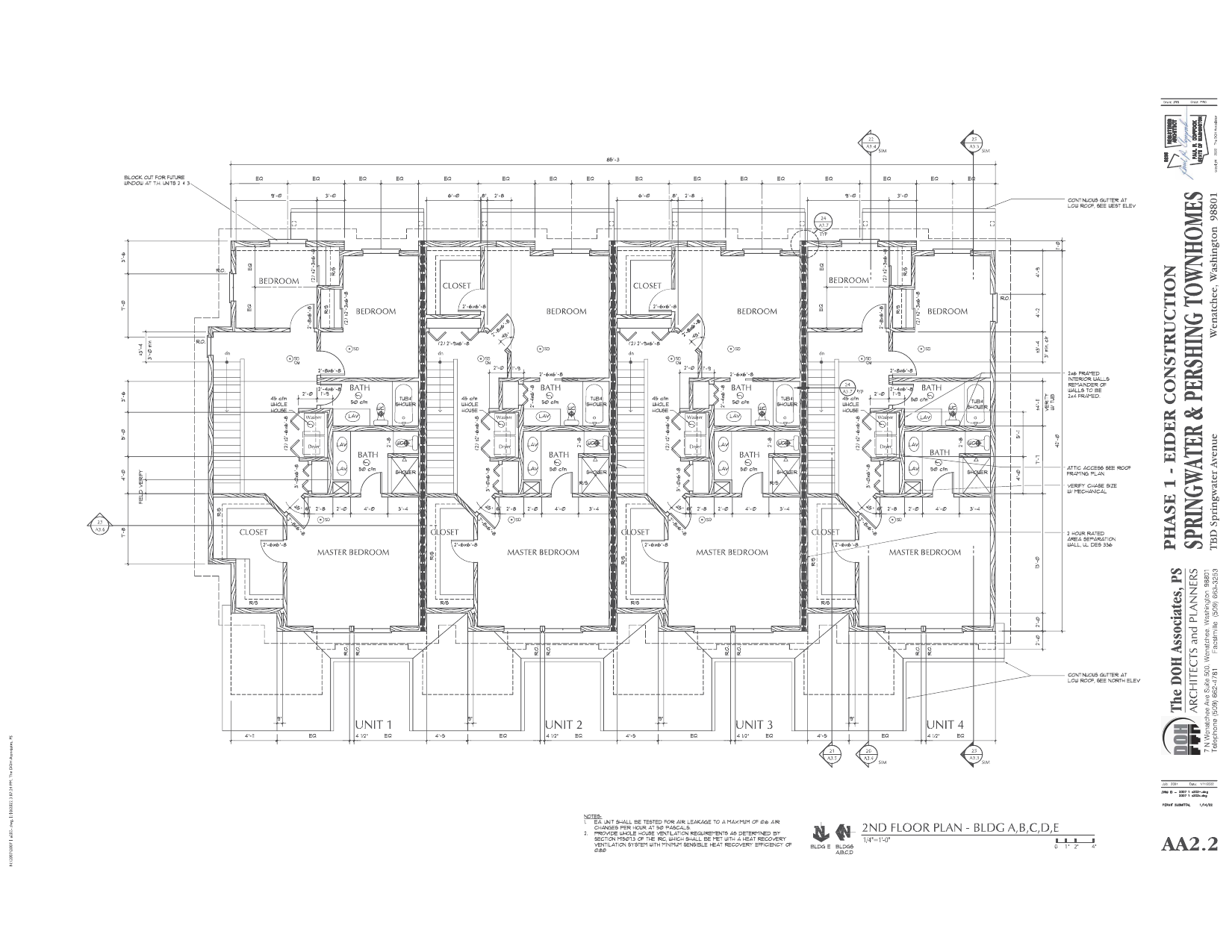 Springwater Townhomes floor plan, sheet 2